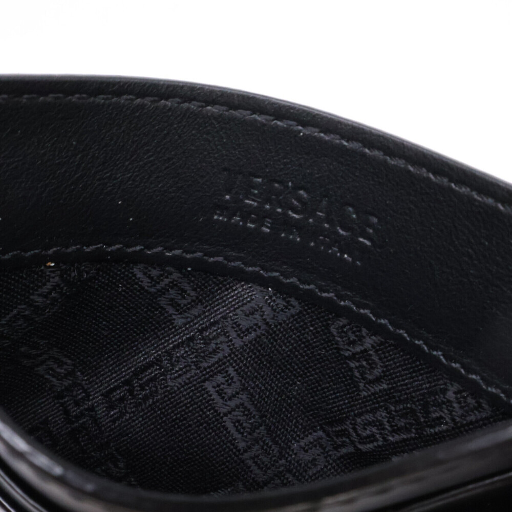 Versace logo business card holder/card case, black, for men. - Picture 7 of 8